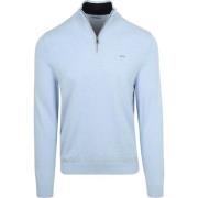 Sweater Mcgregor Half-Zip Trui Cotton Cashmere Powder Blauw
