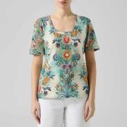 T-shirt Roberto Cavalli 80PAHE02T-SHIRTGIROCOLLOFANTASIATROPICALE