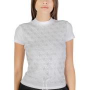 T-shirt Korte Mouw Guess SS MOCK NECK ALL OVER 4G TEE W4BI26 J1314