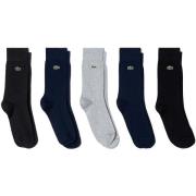 Socks Lacoste Organic Stretch Cotton 5 Pack Socks Navy/Grey/Black