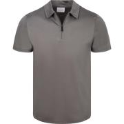 Polo Shirt Korte Mouw Suitable Poloshirt Silky Grijs