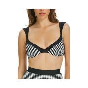Bikini Sapph Niet-voorgevormd zwempak topje Eva zwart-wit