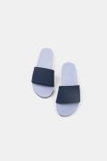 Indosole Color Combo Slide Dames Slipper Donkergroen/Wit