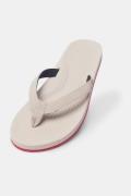 Indosole Flip Flop Sneaker Sole Dames Lichtgrijs/Rood