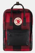 Fjällräven Kånken Re-Wool 15" laptop Rugtas Rood/Zwart