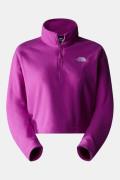 The North Face 100 Glacier Cropped 1/4 zip Fleece Dames Paars