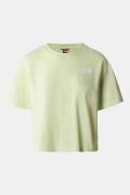 The North Face T-Shirt Ss Dames Cropped Simple Dome Tee Zwart