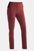 Maier Sports Latit Slim Vario Broek Dames Bordeaux / Kastanjebruin