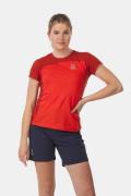 Haglöfs Roc Grip T-shirt Dames Rood/Donkerrood