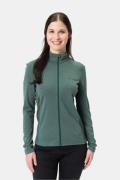 Vaude Matera LS Tricot Fietsshirt Dames Donkergroen/Lichtblauw