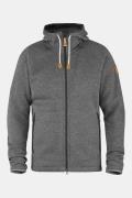 Fjällräven Övik Fleece Hoodie Vest Donkergrijs/Middengrijs