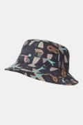 Patagonia Wavefarer Bucket Hat Zwart/Ass. Geometrisch