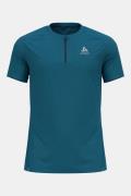 Odlo 1/2 Zip Axalp Trail Hardloopshirt Middenblauw