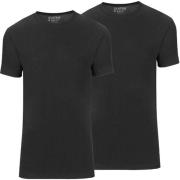 Slater T-shirt Basic Fit 2-Pack Zwart heren