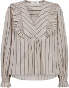 Co'couture Blouse  Ivana Smock Beige dames