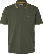 Selected Homme SLHDANTE SPORT SS POLO NOOS Groen heren