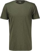 Selected Homme SLHASPEN SLUB SS O-NECK TEE NOOS Groen heren