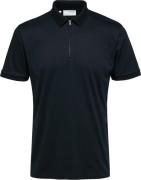 Selected Homme Polo Zip Blauw heren