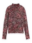 Scotch & Soda AOP PRINTED LONG SLEEVE T-SHIRT  Rood dames