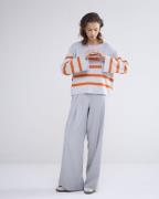 Summum Striped Sweater Soft Wit dames