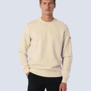 No Excess Sweater Crewneck Double Layer Jacqu Grijs heren