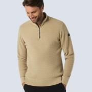 No Excess Pullover Half Zipper 2 Coloured Mel Grijs heren