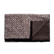 Tresanti DIONISIO | Viscose scarf with geometric pattern Bruin heren