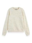 Scotch & Soda FLOCK AOP REGULAR FIT SWEATSHIRT Wit dames