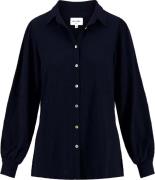 Zusss Blouse donkerblauw dames