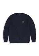 Butcher Of Blue Sweater Army Stock Crew Donkerblauw heren