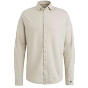 Cast Iron Long Sleeve Shirt CF Tec 2 Tone In Beige heren