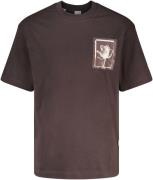 Selected Homme T-shirt Loose Norman Print Bruin heren