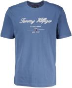 Tommy Hilfiger T-shirt Script Logo Blauw heren