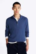 Tommy Hilfiger Trui Herringbone Structure Blauw heren