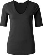 Yaya T-shirt Zwart dames