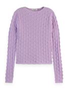 Scotch & Soda Trui Textured Stitch Roze dames