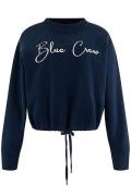 Anna Blue Sweater Bahar Blauw dames