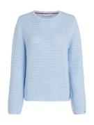 Tommy Hilfiger Trui Pointelle Crochet Open Blauw dames