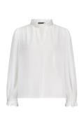 Label Dot Blouse Aura Wit dames
