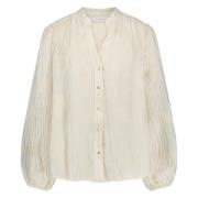 Nukus Blouse Daan Embroidery Wit dames