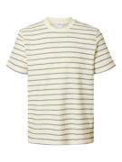 Selected Homme T-shirt Django Streep Blauw heren