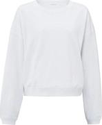 Yaya Oversized sweatshirt van gemêleerde stof Wit dames