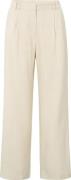Yaya Linen mix wide leg trouse-L32 Bruin dames