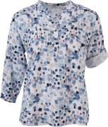 Enjoy Blouse 3/4 batik Blauw dames