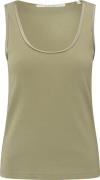 Yaya Top Shiny Binding Groen dames