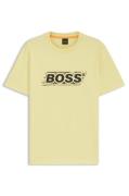 Boss Orange T-shirt Wheel Geel heren