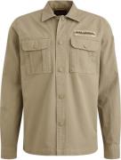 Pme Legend Overhemd Cav met Drukknopen Beige heren