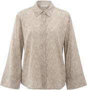 Yaya Blouse Leopard Print Bruin dames