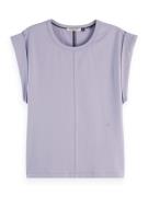 Scotch & Soda T-shirt Fitted Paars dames
