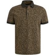 Pme Legend Polo met Allover Print Bruin heren